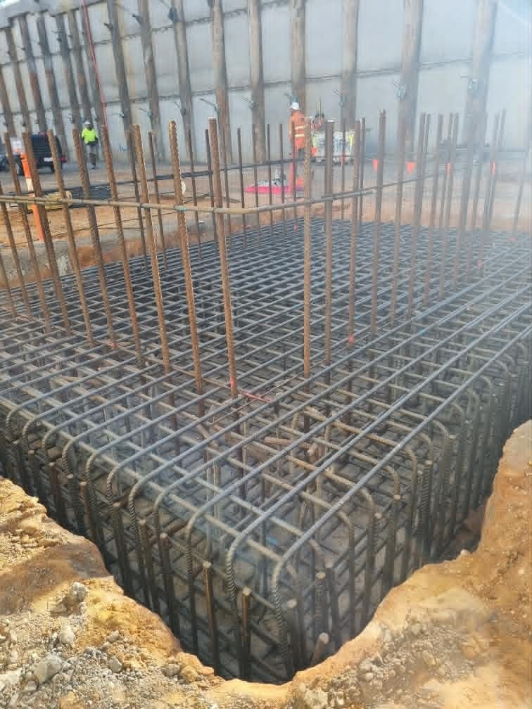 Large-scale construction site